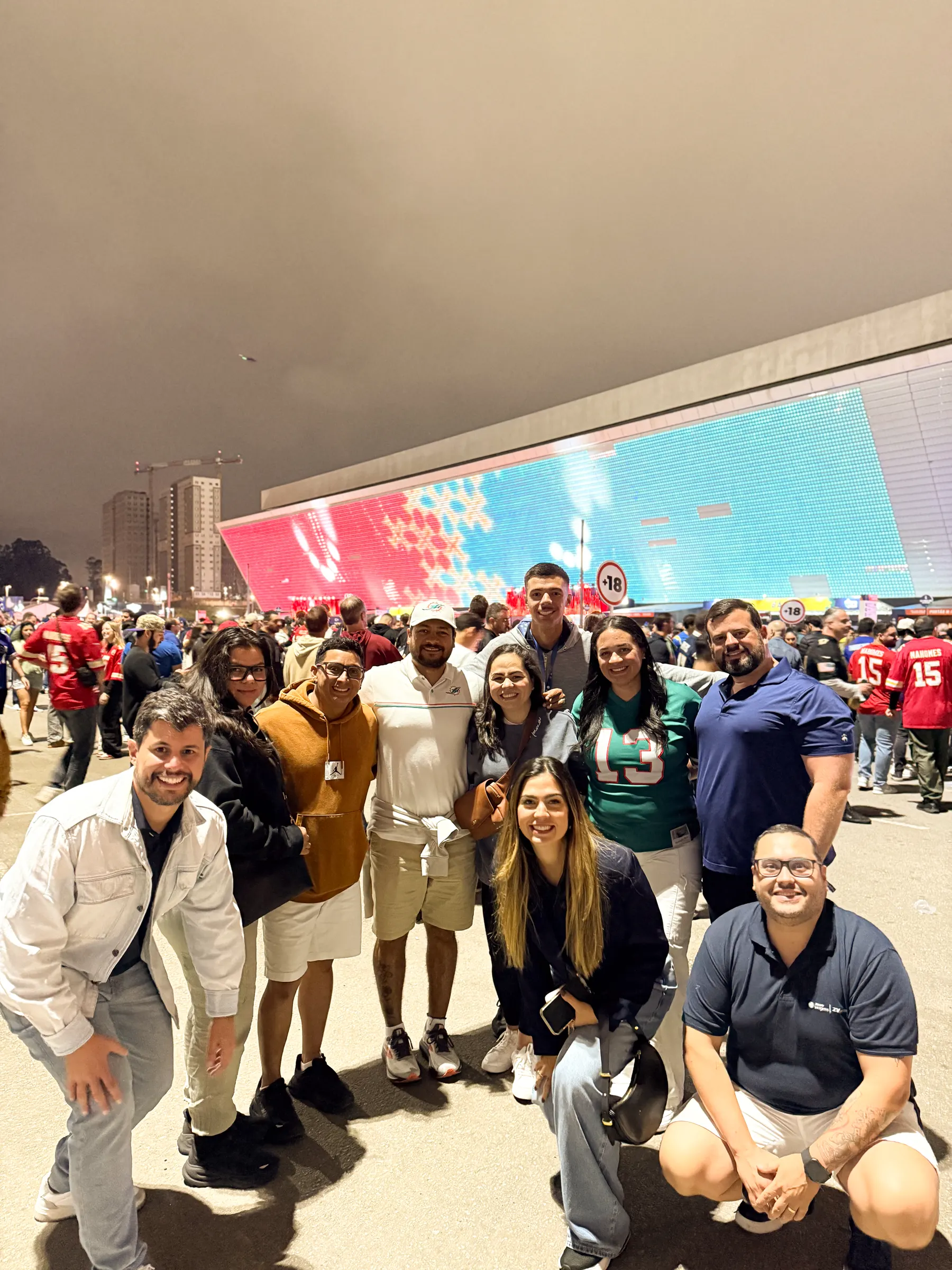 Clientes ZV em noite de NFL no Brasil